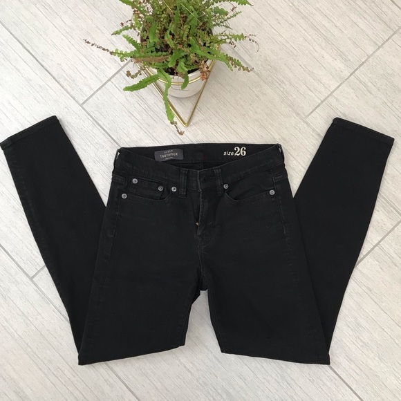 J. Crew Black Toothpick Jeans